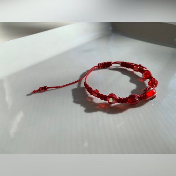Swarovski Beaded Crochet Handmade Bracelet - Picture 3 of 4